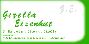 gizella eisenhut business card